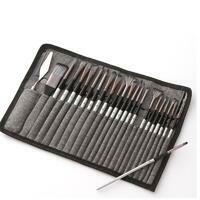 Без бренда «Коробка 50 шт.: Набор кистей для рисования в чехле, премиум набор (23 нейлоновых кисти, 1 мастихин)» в Томске