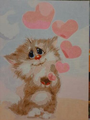 Фотографии готовых работ картин по номерам и алмазной мозаики