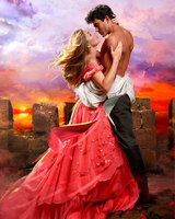 Без бренда «Страстная пара на стенах замка на закате» в Томске