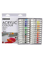 Без бренда «Коробка 24 шт.: Акриловые краски «Две картинки» 24 шт. по 12 мл, проф. пигмент» в Томске