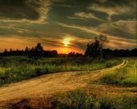 Без бренда «Проселочная дорога на закате» в Томске