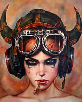 Без бренда «Девушка в шлеме с сигаретой» в Томске