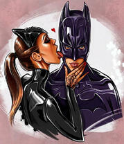 Бэтмен и женщина кошка
