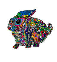 Кролик в цветочках