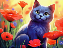 Без бренда «Серый котик и маки» в Томске