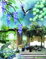 Без бренда «Сад с беседкой, цветами и птицей» в Томске