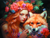 Без бренда «Рыжая девушка и рыжая лисица» в Томске