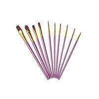 Без бренда «Кисти для рисования набор (10 шт) сиреневые» в Томске в интернет-магазине Без бренда «Кисти для рисования набор (10 шт) сиреневые» в Томске